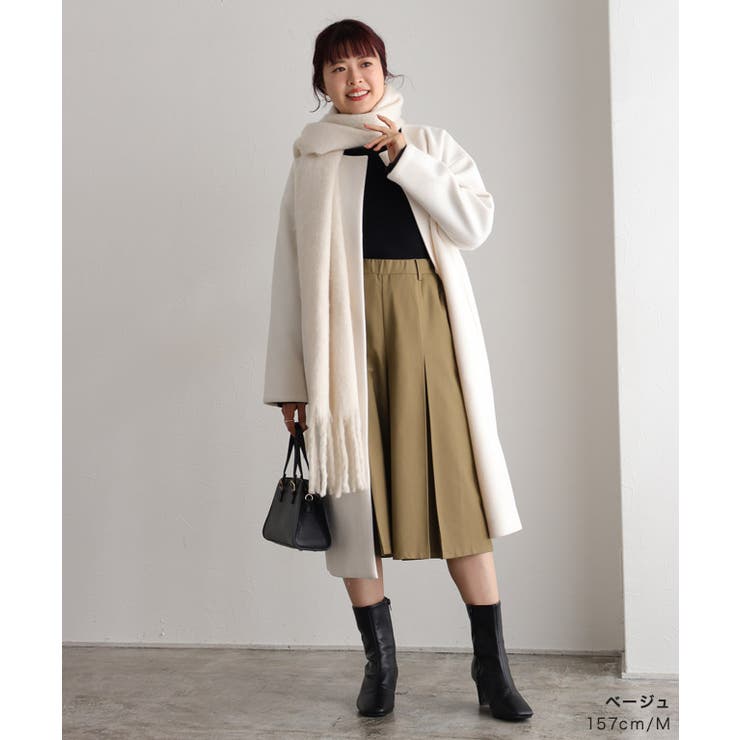 タックフレアミドル丈パンツ パンツ フレア[品番：PRTW0004529