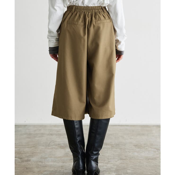 タックフレアミドル丈パンツ パンツ フレア[品番：PRTW0004529