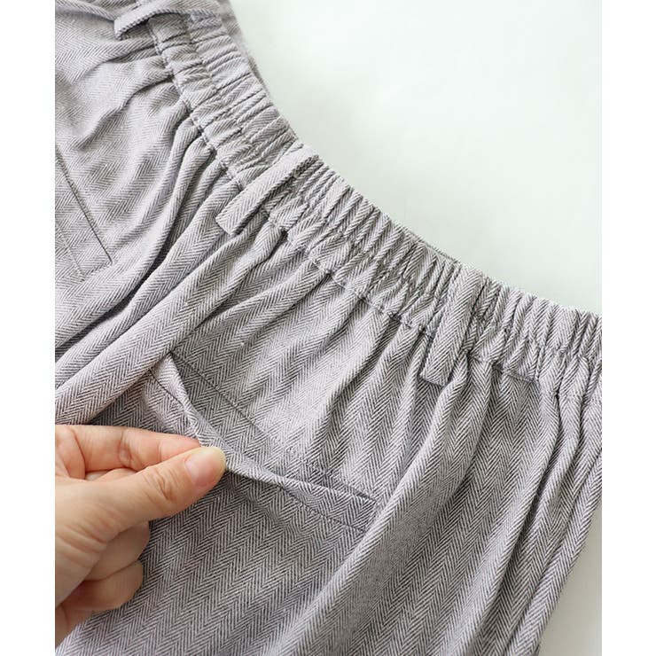 サマーヘリンボーンパンツ サマーパンツ ヘリンボーン柄[品番