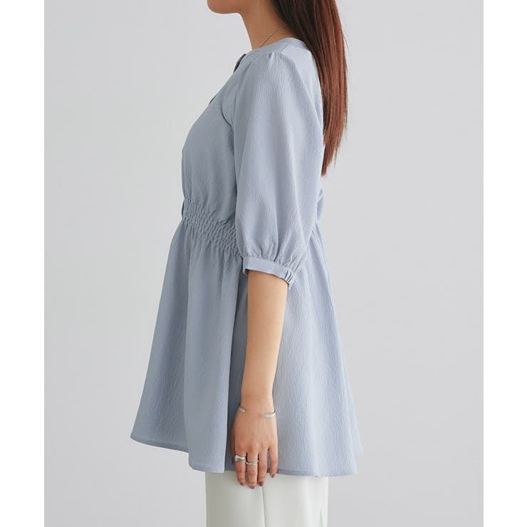 パフスリーブシャーリングブラウス ブラウス シャーリング | Pierrot | 詳細画像7 