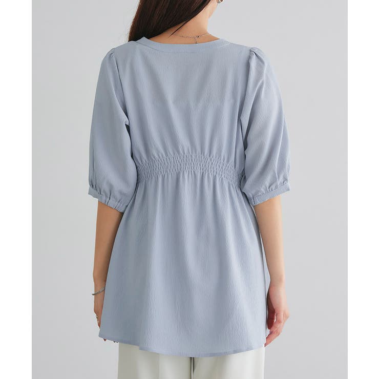 パフスリーブシャーリングブラウス ブラウス シャーリング | Pierrot | 詳細画像8 