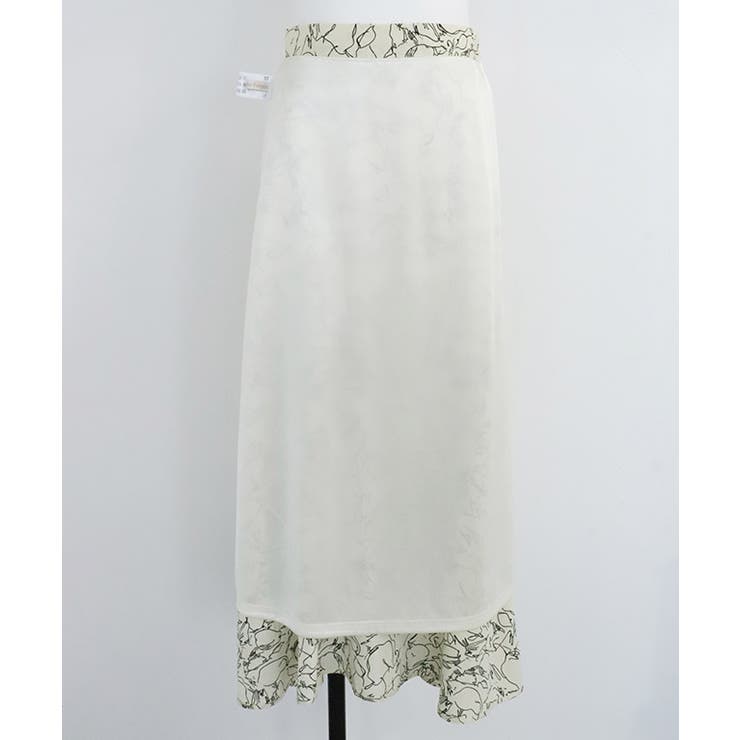 線画裾切り替えヘムスカート スカート 線画 | Pierrot | 詳細画像8 