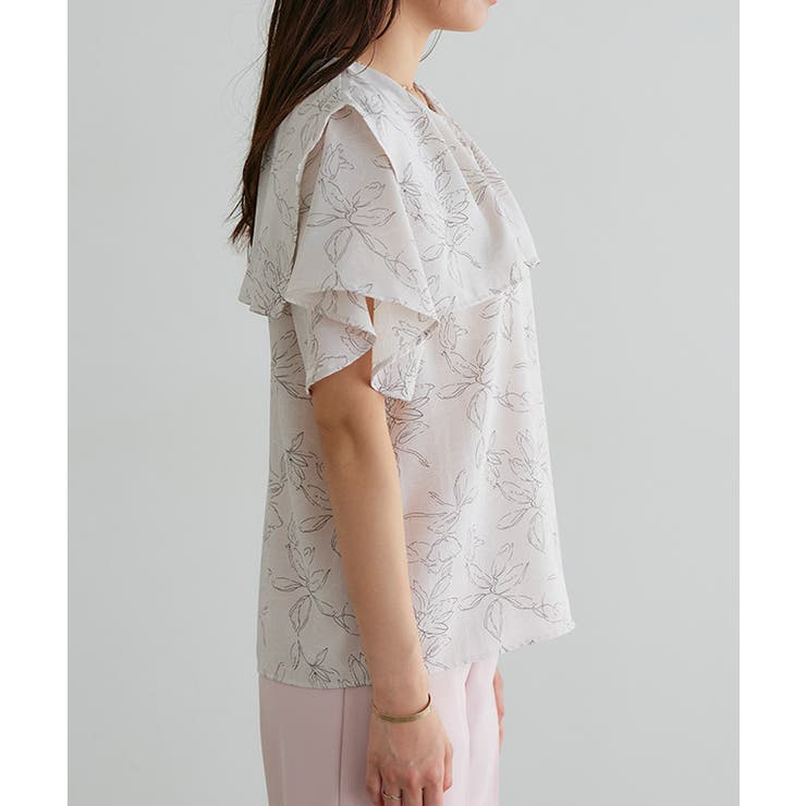 2wayラッフルフリルデザインブラウス ブラウス 2way | Pierrot | 詳細画像6 