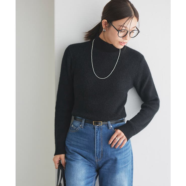 裏シャギーハイネックリブニット ニット 裏シャギー | Pierrot | 詳細画像18 