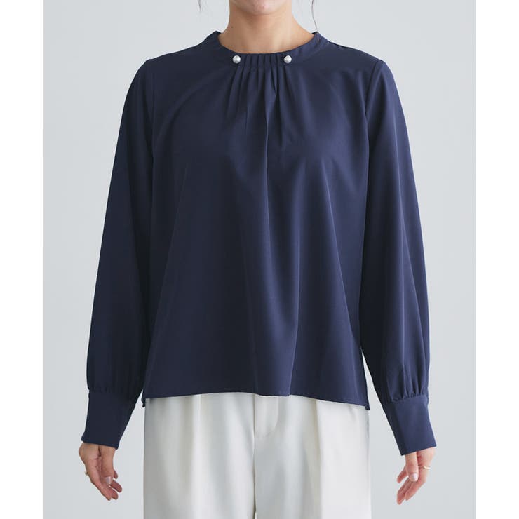 パールボタンタックブラウス ブラウス パールボタン | Pierrot | 詳細画像6 