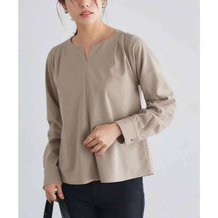 裏微起毛キーネックボリュームスリーブブラウス ブラウス 裏起毛 | Pierrot | 詳細画像27 