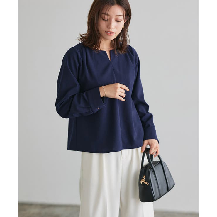 裏微起毛キーネックボリュームスリーブブラウス ブラウス 裏起毛 | Pierrot | 詳細画像28 