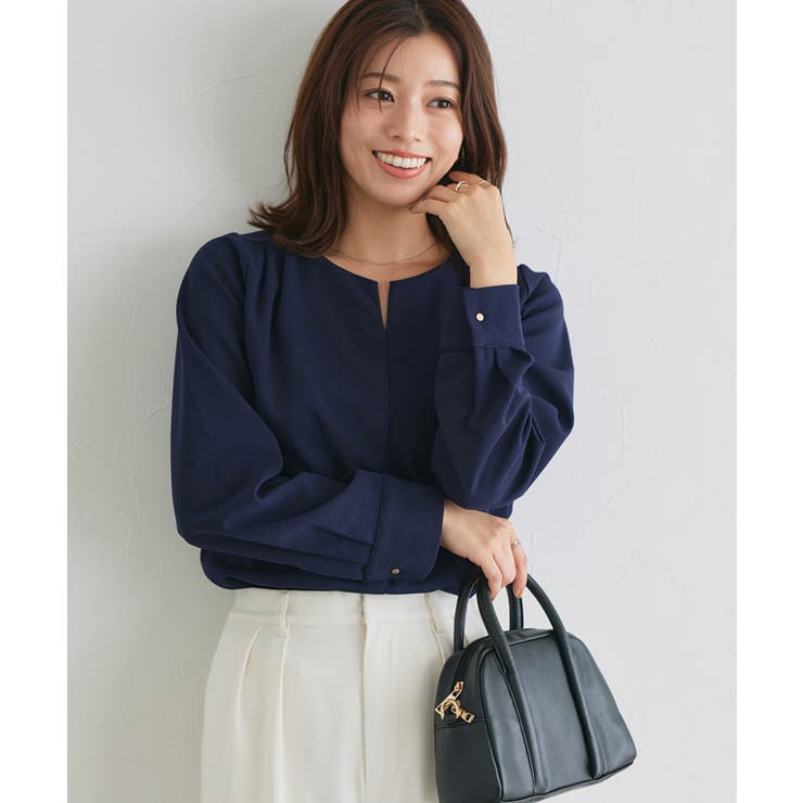 裏微起毛キーネックボリュームスリーブブラウス ブラウス 裏起毛 | Pierrot | 詳細画像31 