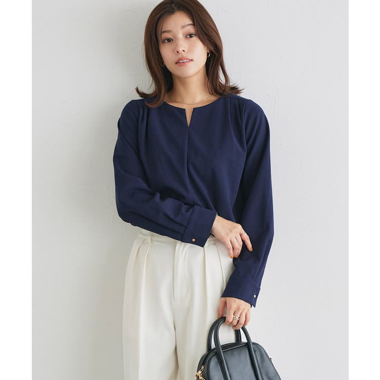 裏微起毛キーネックボリュームスリーブブラウス ブラウス 裏起毛 | Pierrot | 詳細画像32 