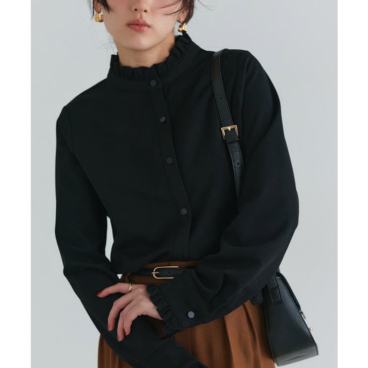 裏微起毛フリルネックブラウス ブラウス 裏起毛 | Pierrot | 詳細画像21 