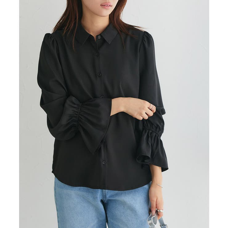 ブラック | キャンディスリーブシャツ シャツ キャンディスリーブ | Pierrot