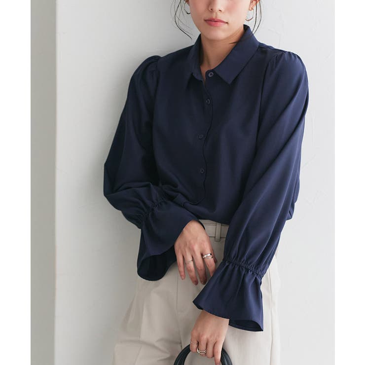 ネイビー | キャンディスリーブシャツ シャツ キャンディスリーブ | Pierrot