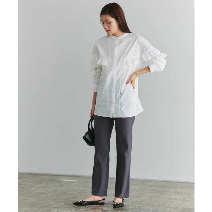 フリルチュニックブラウス ブラウス チュニック丈 | Pierrot | 詳細画像18 