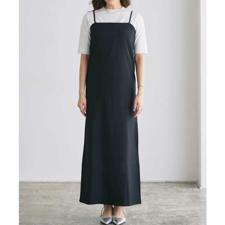 ParisのBONYのシルクキャミワンピ シャーリングレースキャミOP[品番：IGAW0002040]｜axes femme