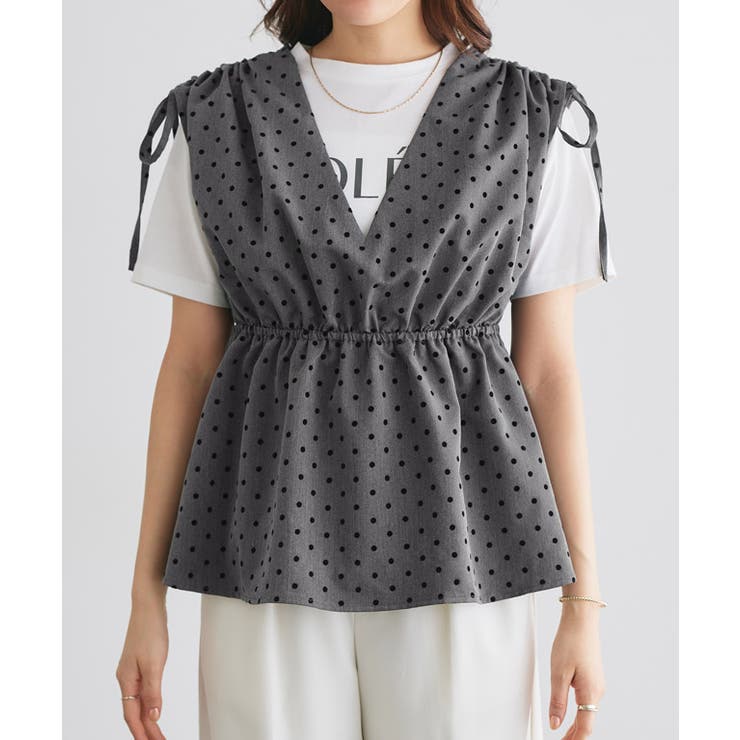 ペプラムビスチェトップス ビスチェ ペプラムシルエット | Pierrot | 詳細画像6 