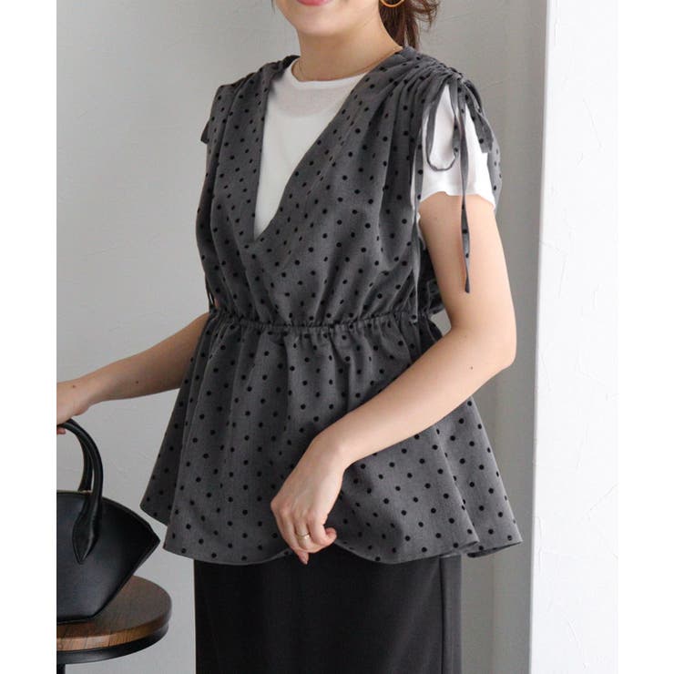 新品未使用✨エブール　スパングルチェック デザインヘムビスチェ　トップス　38 パンクファッション レース編み上げビスチェ トップス|パンク