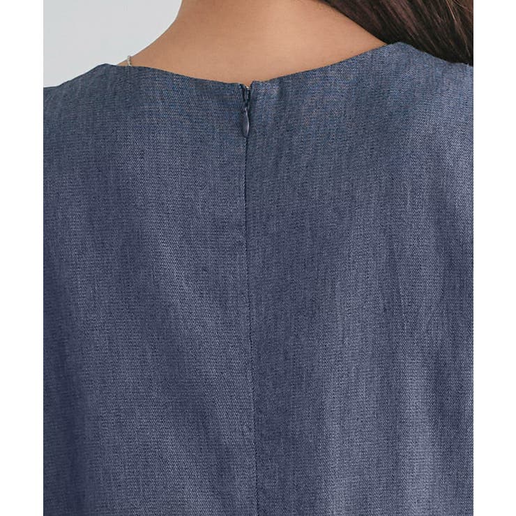 シャンブレーパフスリーブワンピース ワンピース シャンブレー素材 | Pierrot | 詳細画像5 