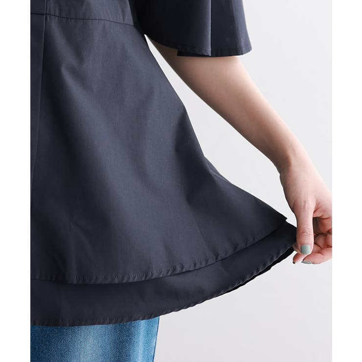 ティアードチュニックブラウス ブラウス 綿混素材 | Pierrot | 詳細画像6 