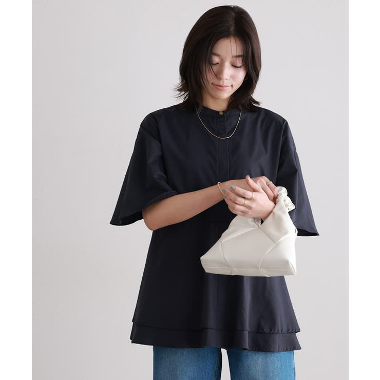 ティアードチュニックブラウス ブラウス 綿混素材 | Pierrot | 詳細画像21 