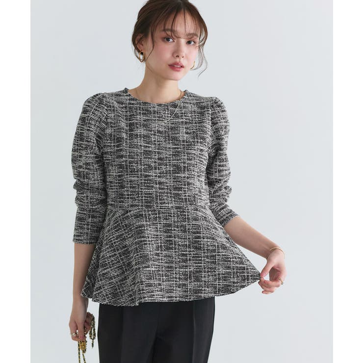 ツイードペプラムカットソー カットソー ツイード | Pierrot | 詳細画像25 