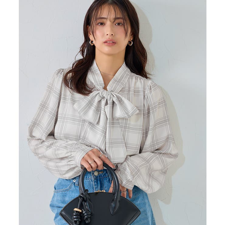 柄が選べる2wayリボンギャザーブラウス ブラウス 2way | Pierrot | 詳細画像27 