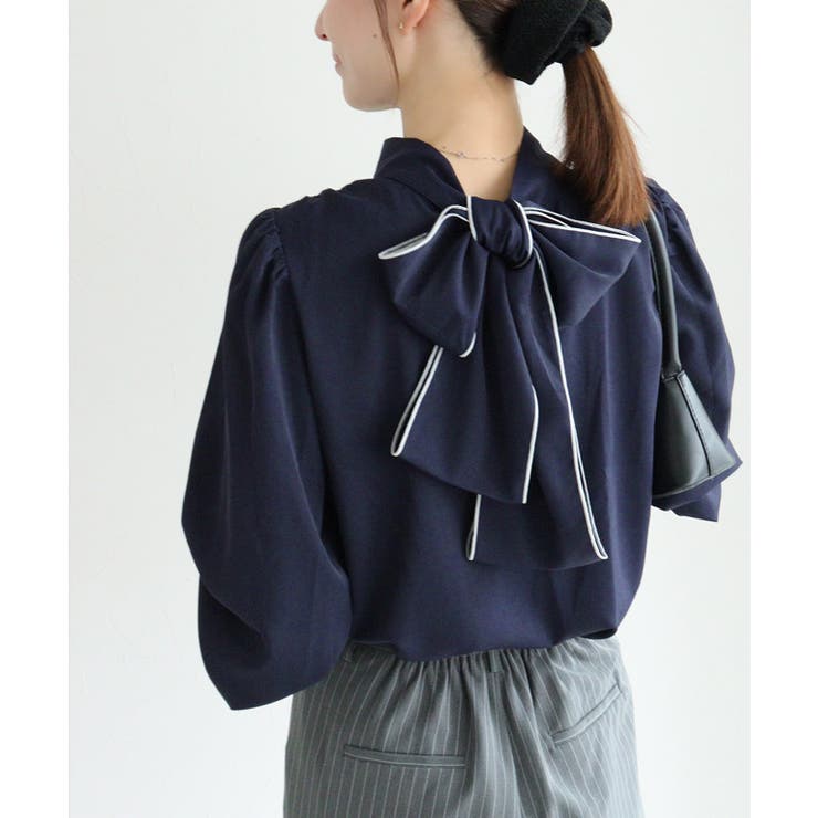 柄が選べる2wayリボンギャザーブラウス ブラウス 2way | Pierrot | 詳細画像33 