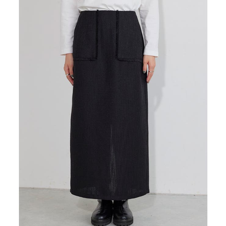 フリンジポケットIラインツイードスカート スカート Iライン | Pierrot | 詳細画像6 