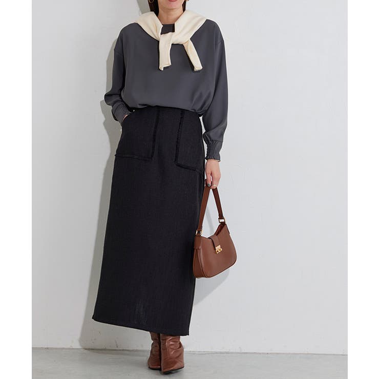 フリンジポケットIラインツイードスカート スカート Iライン | Pierrot | 詳細画像31 