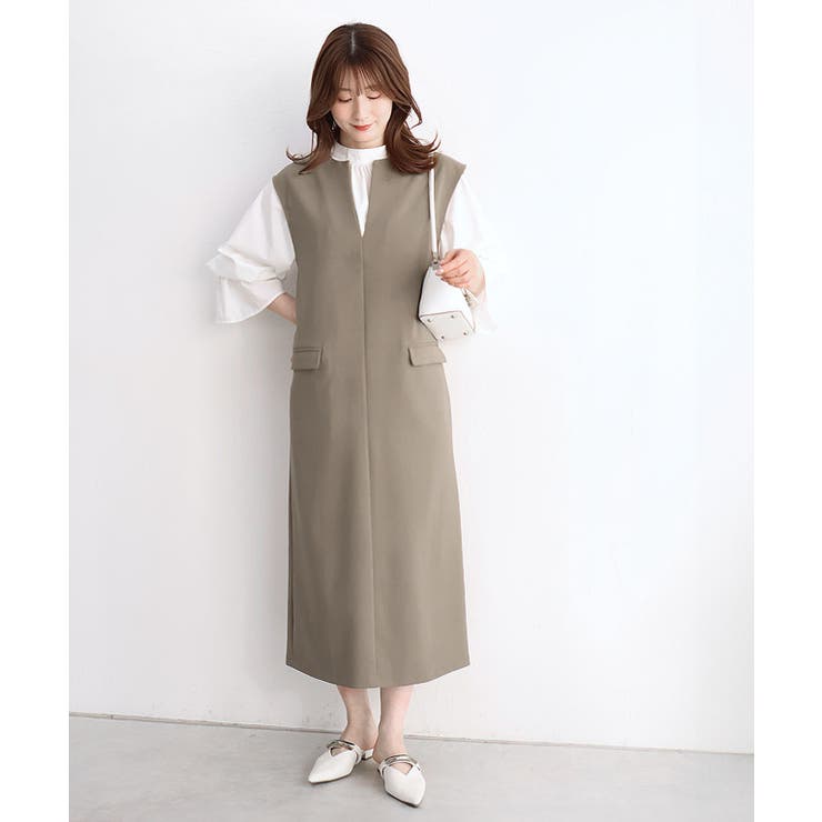 キーネックシンプルジャンパースカート ジャンパースカート ジャンスカ | Pierrot | 詳細画像19 