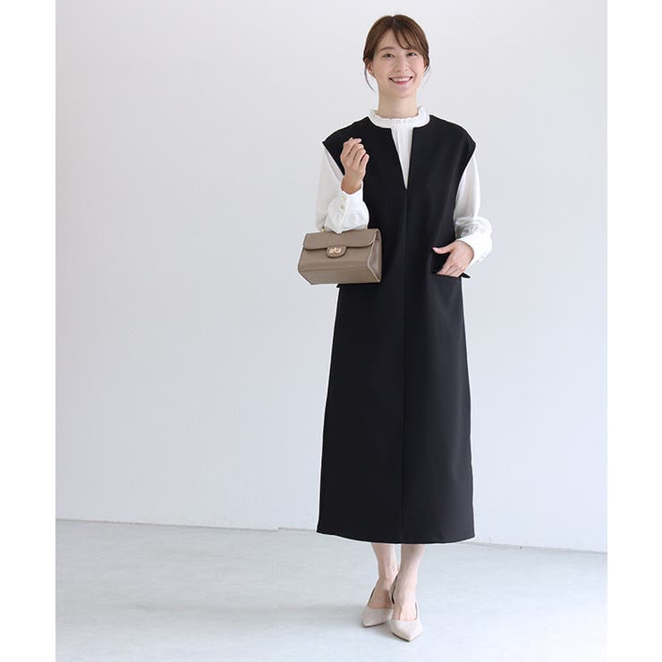 キーネックシンプルジャンパースカート ジャンパースカート ジャンスカ | Pierrot | 詳細画像23 