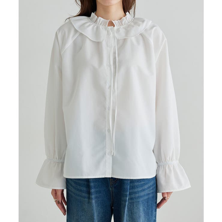 フリルカラーキャンディスリーブブラウス ブラウス キャンディスリーブ | Pierrot | 詳細画像7 