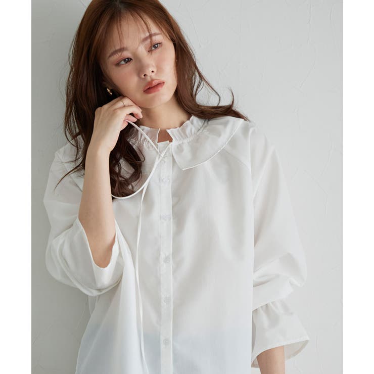 フリルカラーキャンディスリーブブラウス ブラウス キャンディスリーブ | Pierrot | 詳細画像24 