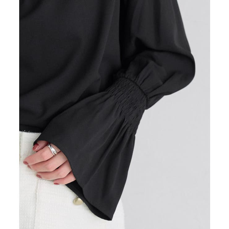 フリル襟シャーリングブラウス ブラウス シャーリング | Pierrot | 詳細画像6 