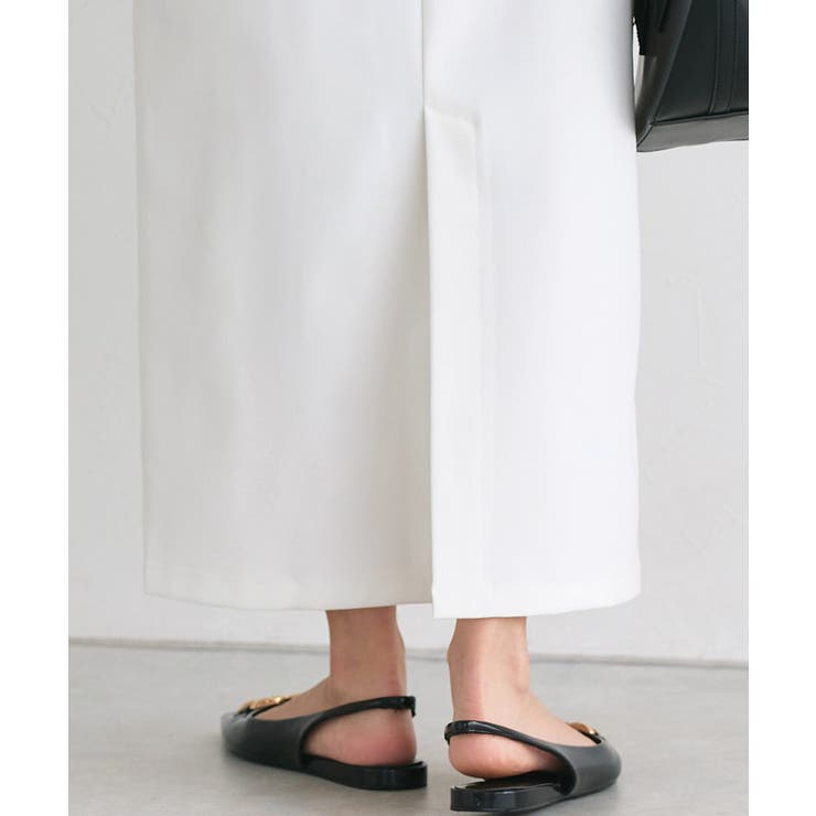 ベルテッドストレッチIラインスカート ストレッチ性 ストレスフリー | Pierrot | 詳細画像6 