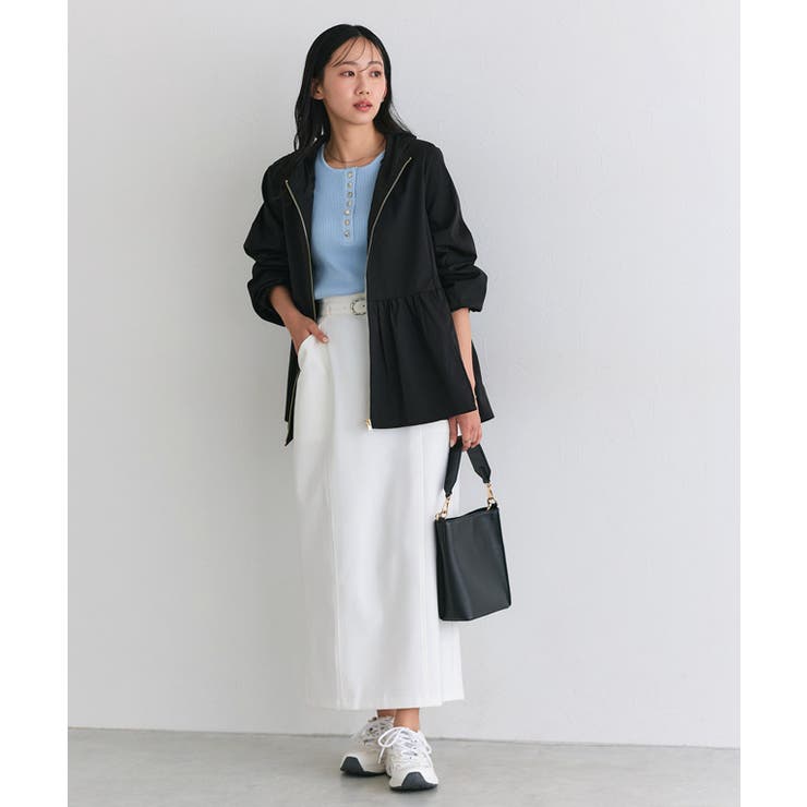 ベルテッドストレッチIラインスカート ストレッチ性 ストレスフリー | Pierrot | 詳細画像22 