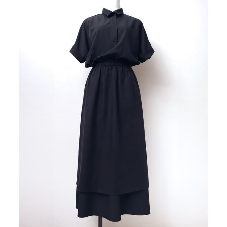 スキッパーフレアワンピース 薄手 女性らしい | Pierrot | 詳細画像10 