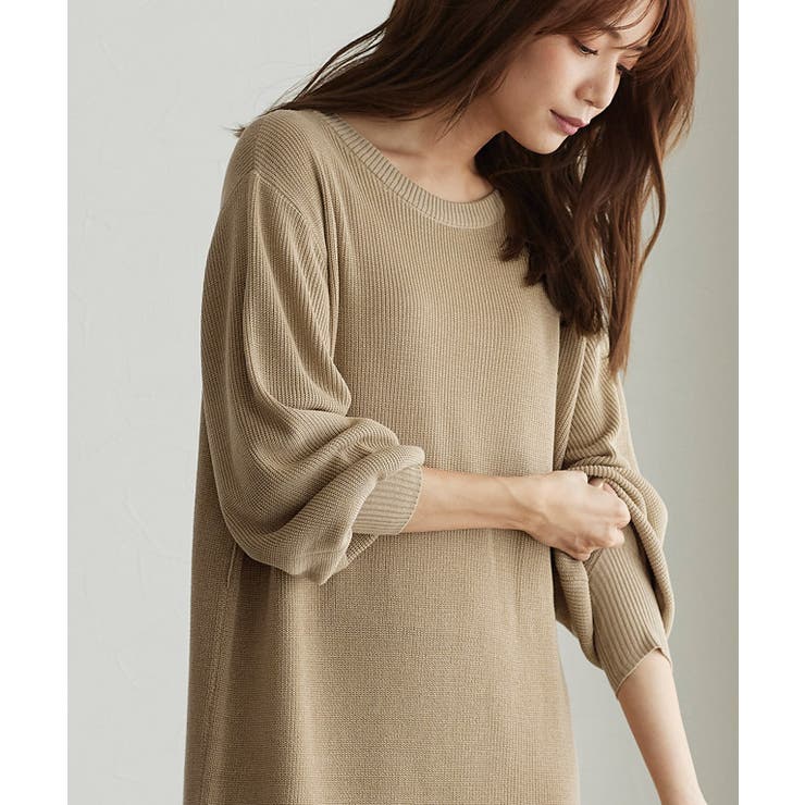 ☆Rene☆可愛い❤ワンピース　ニット　グレー Rewde（ルゥデ）の「ﾆｯﾄﾜﾝﾋﾟｰｽ（0R05-1151）（ワンピース）」 - WEAR