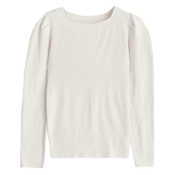 アイボリー | 選べるパワーショルダーリブニット ニット セーター | Pierrot