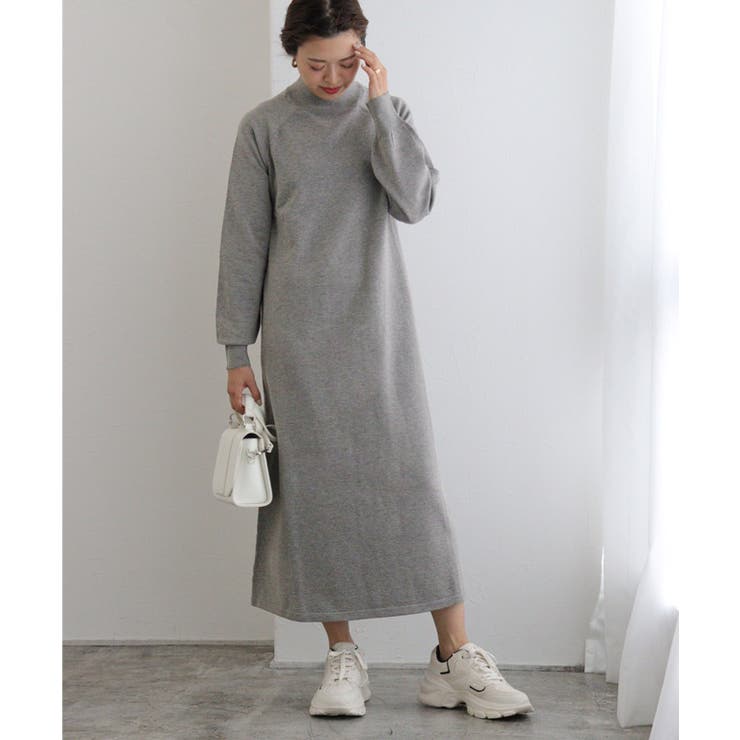 現行品！　IENA ベロアニット　ラインワンピース 現行品！IENA ベロアニットラインワンピース