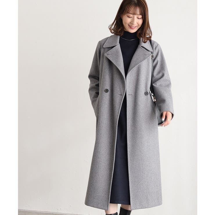 【美品】ルネ ニットワンピース ライトブルー 切り替えギャザー Aライン sakishimatokyo ワンピース 「SET商品」ラメビスチェ付き A