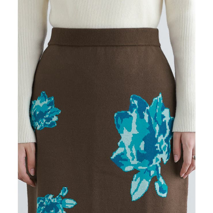 花柄ジャカードスカート スカート 花柄 | Pierrot | 詳細画像4 