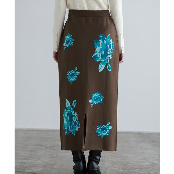 花柄ジャカードスカート スカート 花柄 | Pierrot | 詳細画像8 