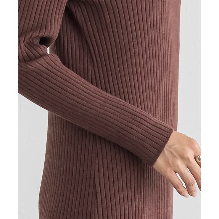 襟リブニットワンピース ワンピース ニットワンピース | Pierrot | 詳細画像4 