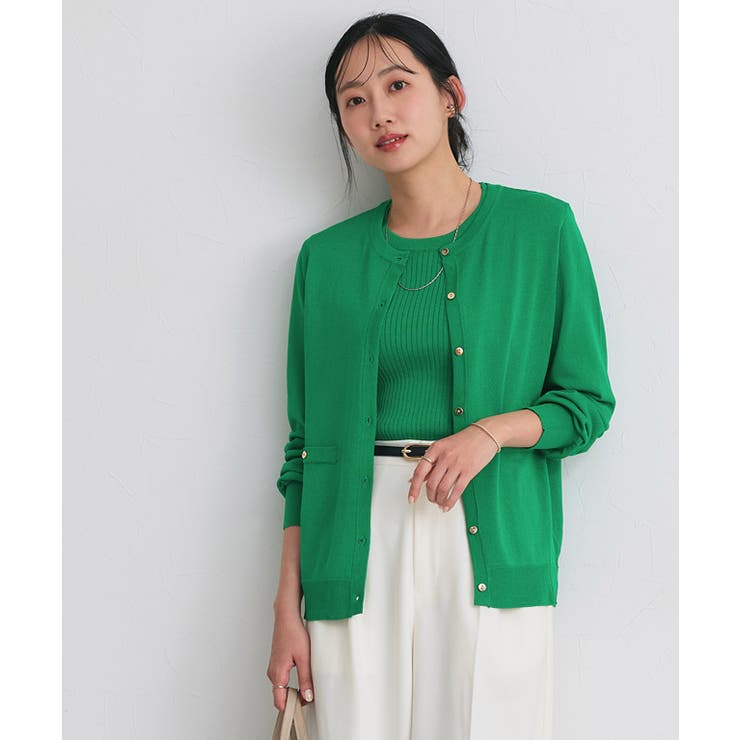 ゴールドボタンアンサンブルニット 春 アンサンブルニット | Pierrot | 詳細画像24 