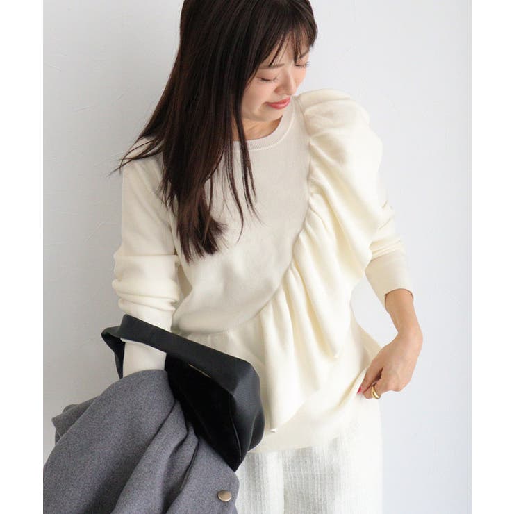 ラッフルデザインニット ラッフル ニット | Pierrot | 詳細画像24 