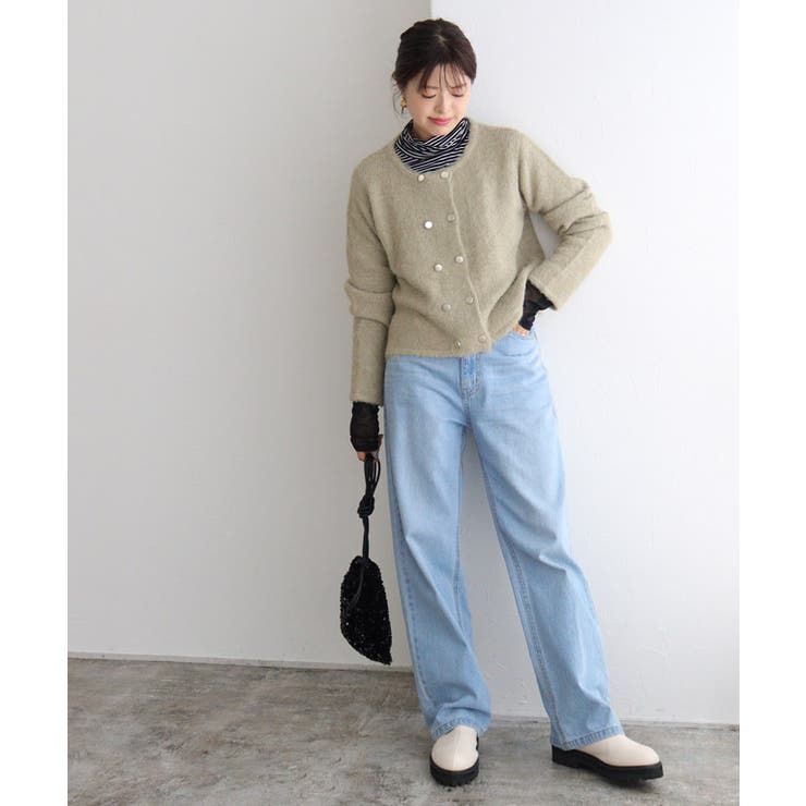 ウールミックスダブルボタンニットカーディガン カーディガン ニット | Pierrot | 詳細画像22 