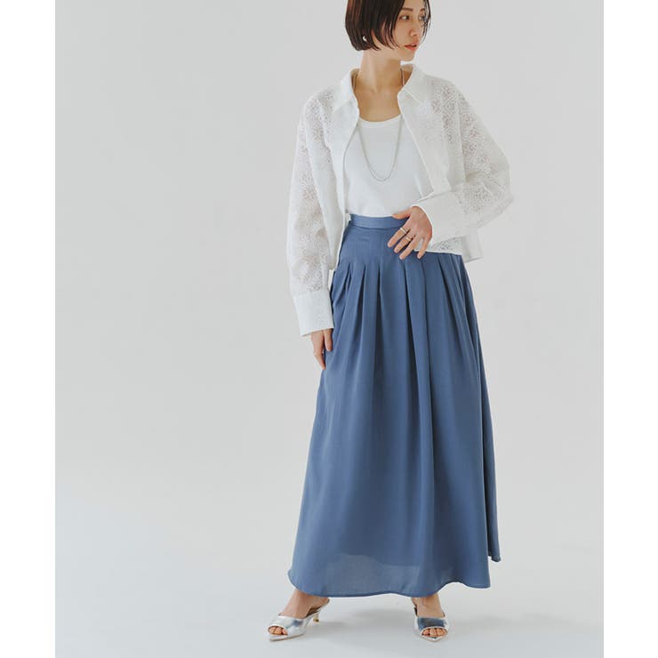 [RASW]レースクロップドワイドシャツ シャツ クロップド丈 | Pierrot | 詳細画像21 