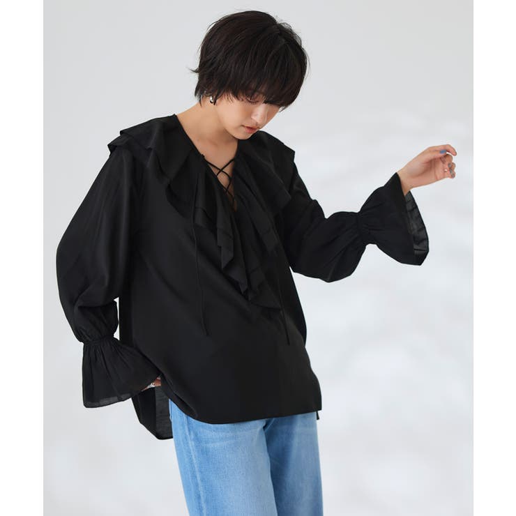 [RASW]レースアップフリルブラウス ブラウス レースアップ | Pierrot | 詳細画像15 