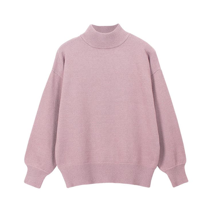 ライトピンク | もっちりカシミヤタッチ ボリュームスリーブニット カシミア | Pierrot