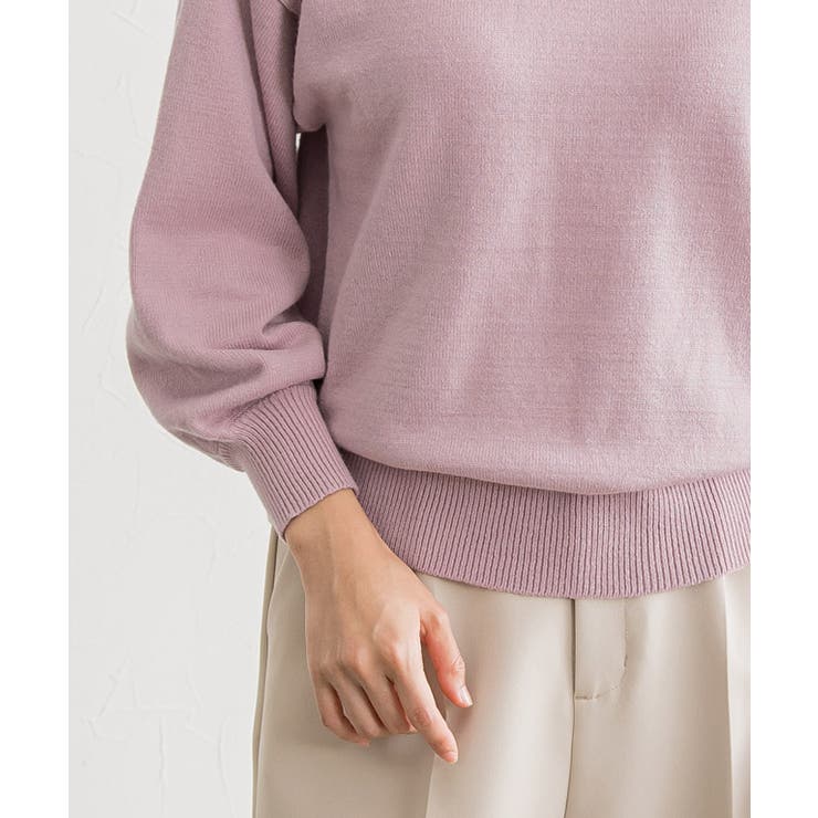 もっちりカシミヤタッチ ボリュームスリーブニット カシミア | Pierrot | 詳細画像6 